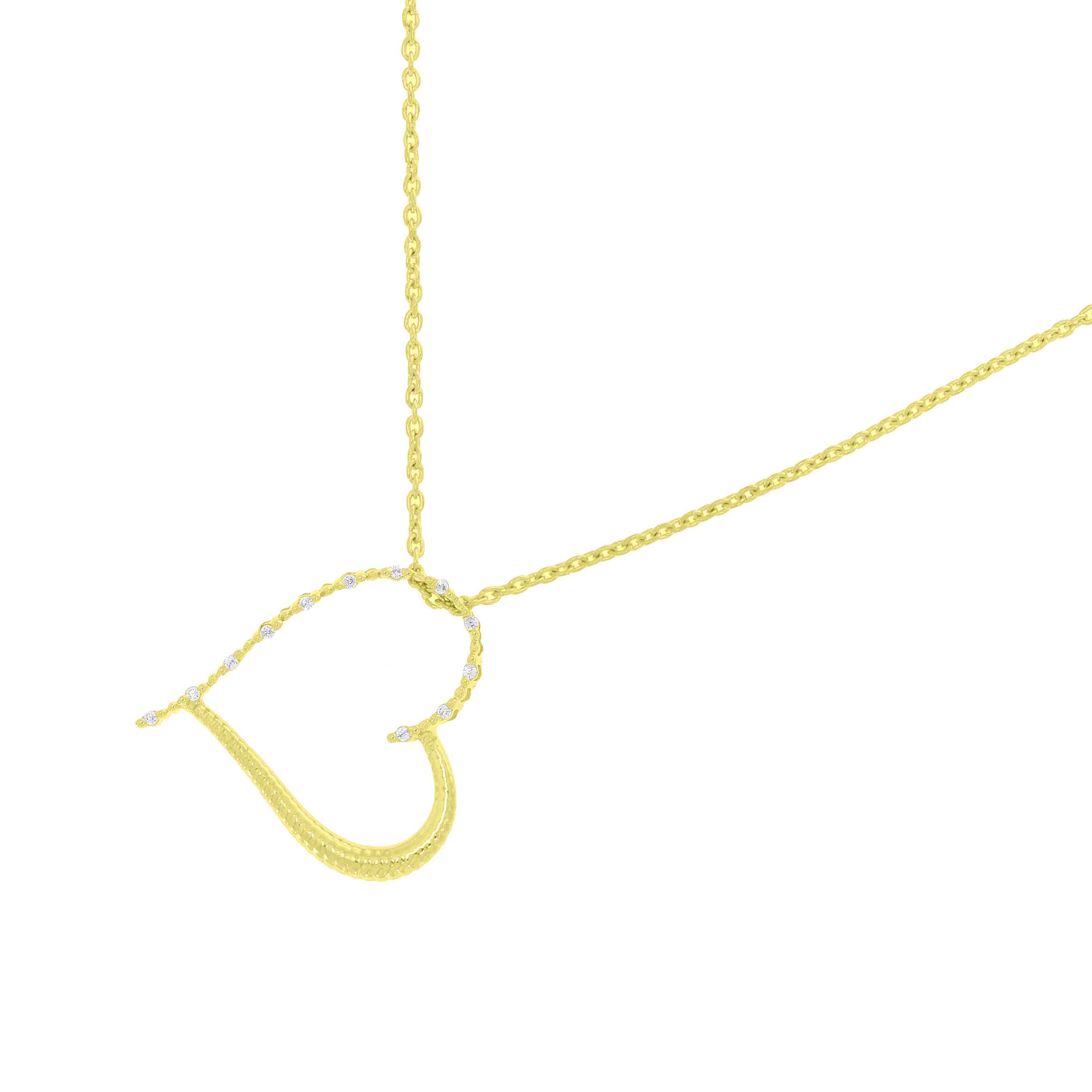 Heart Pendant With Diamonds PD31362A